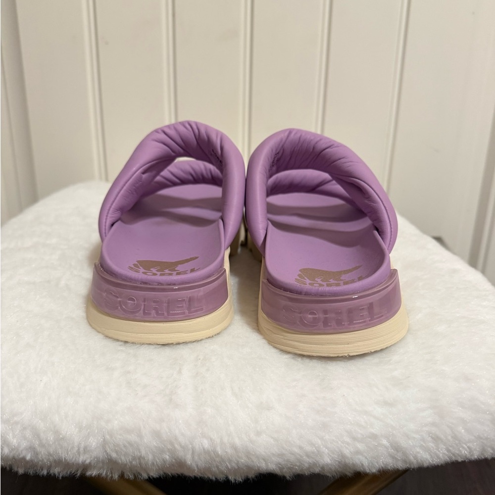 Sorel Vibe Twist Purple Slide Sandals - Picture 5 of 8